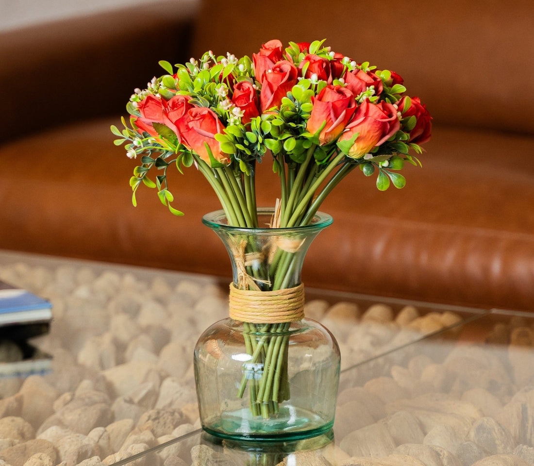 Ramo Rosas Rojas Artificiales