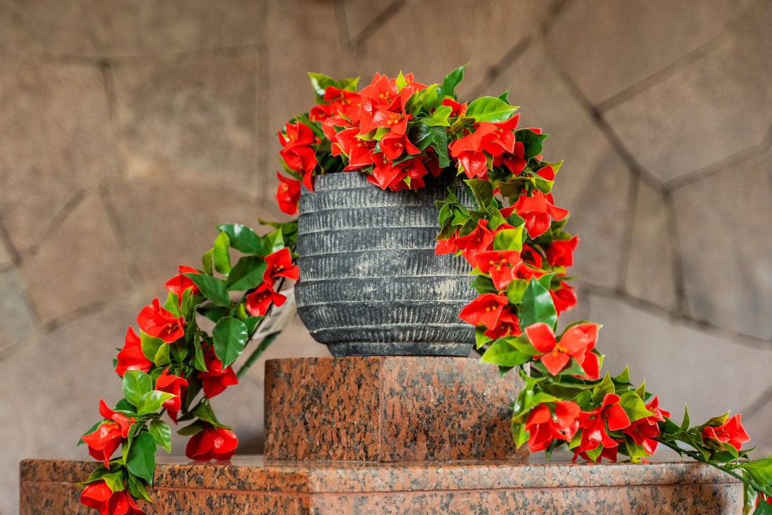 Gardenia Roja Colgante artificial