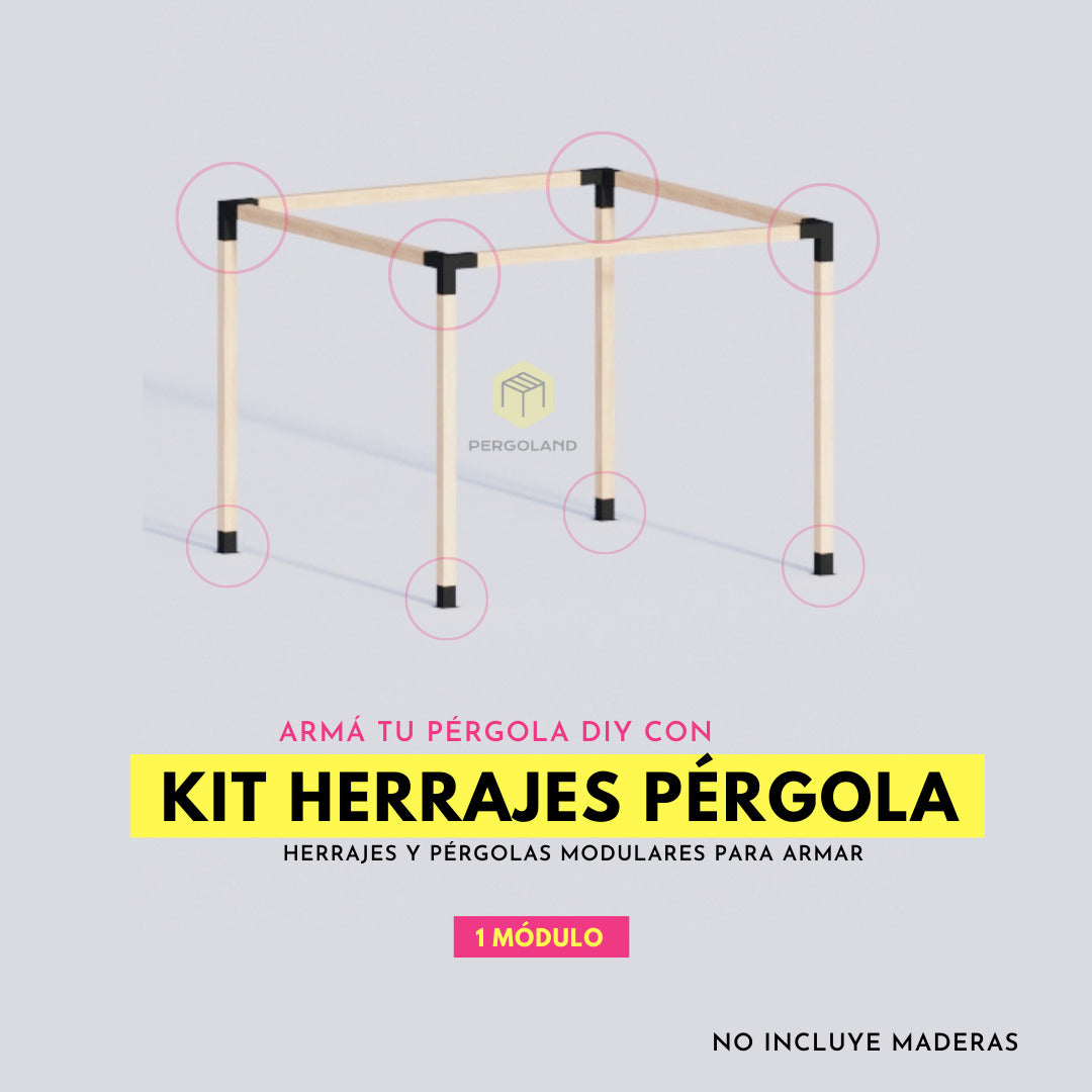 KIT PERGOLA 3X3 METROS