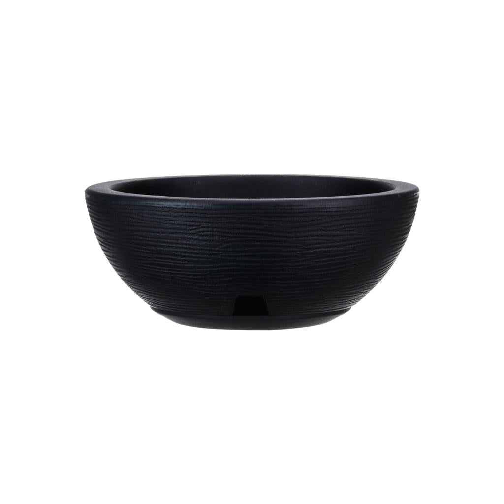 Macetero Bowl Negro 30 x 13 Cm