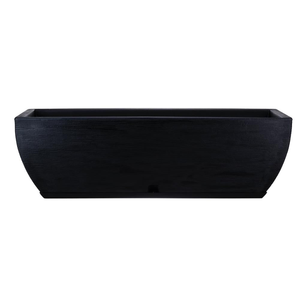 Jardinera Negro 75 x 25 Cm