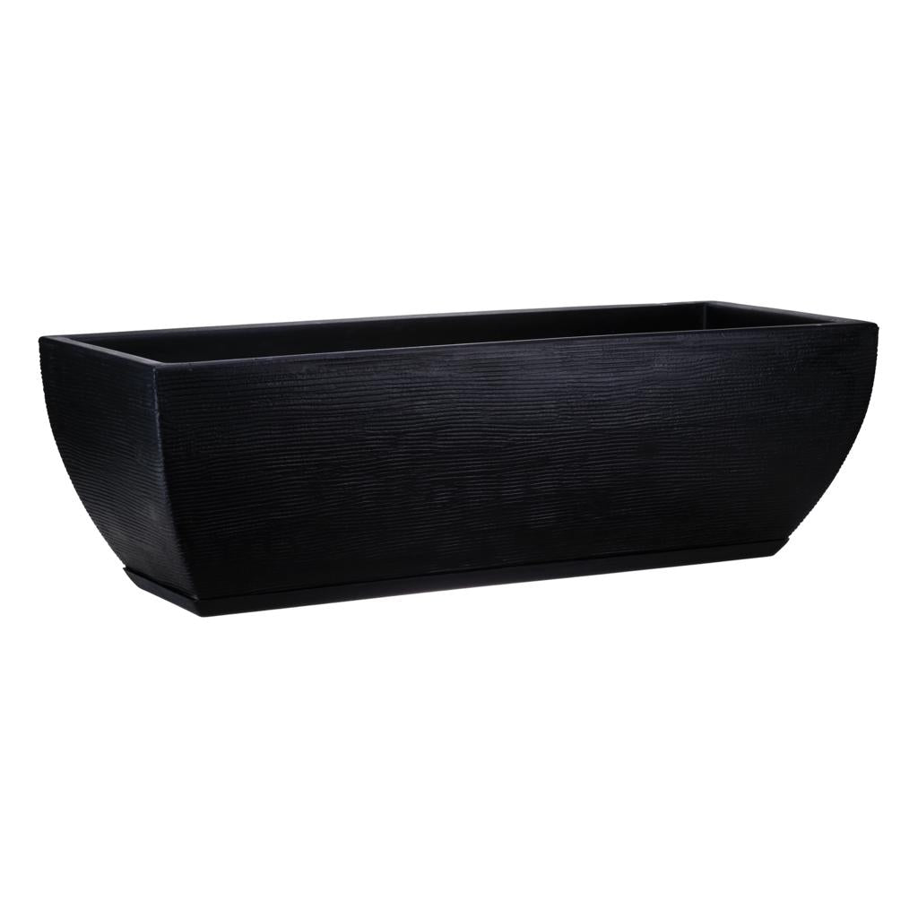 Jardinera Negro 75 x 25 Cm
