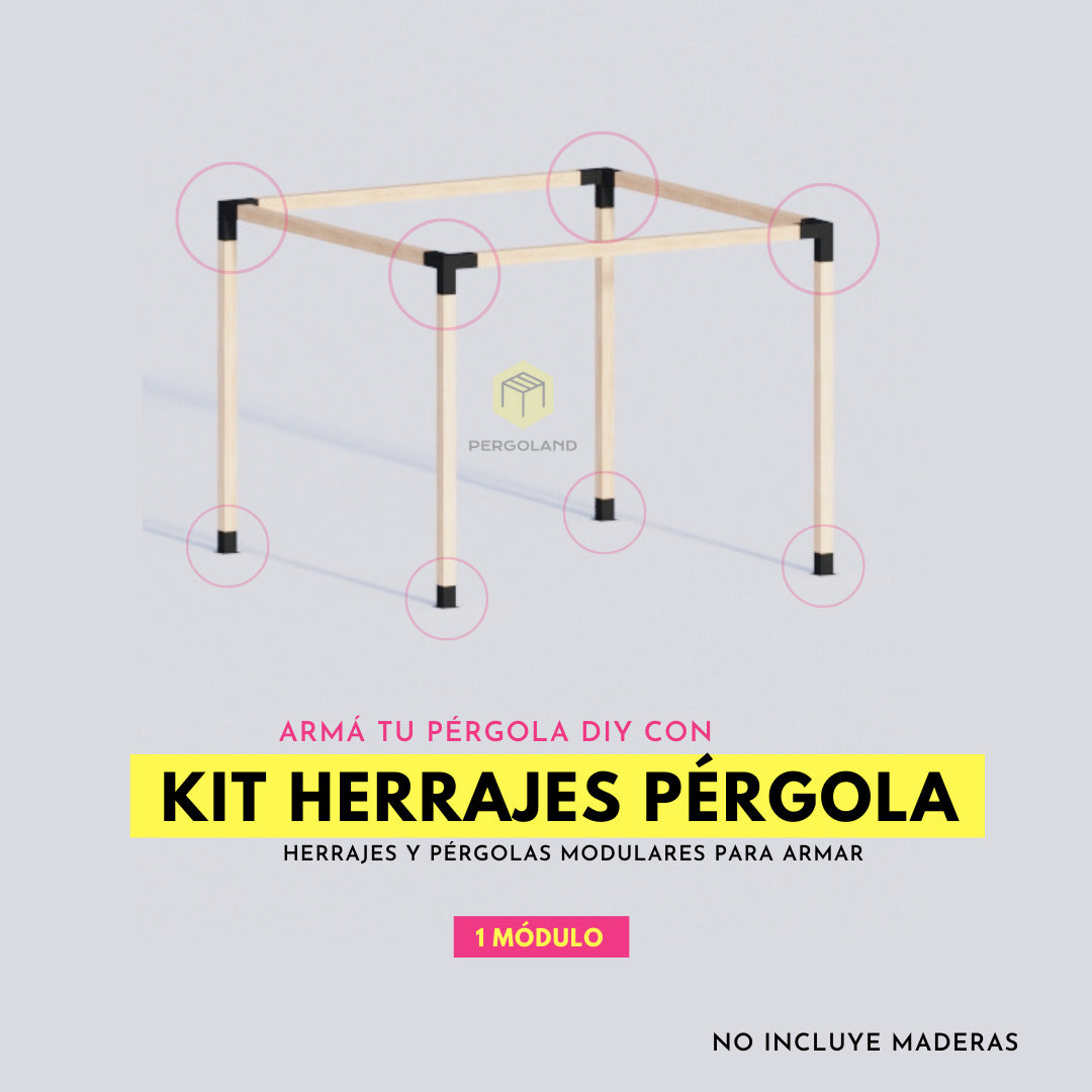 Kit Pergola 3X3 Metros