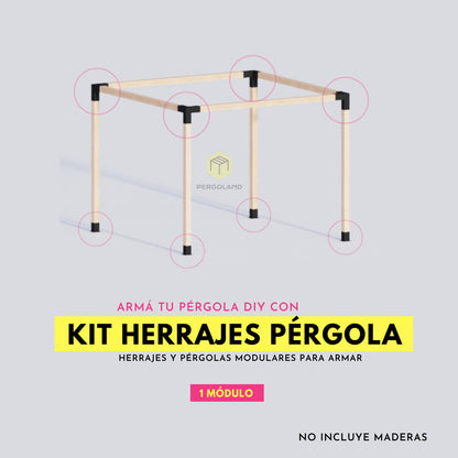 Kit Pergola 3X3 Metros